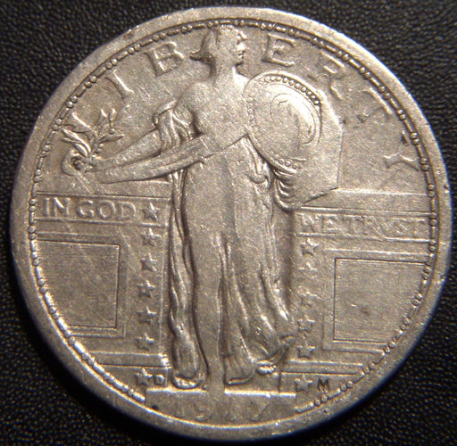 1917-D T1 Standing Quarter - Fine