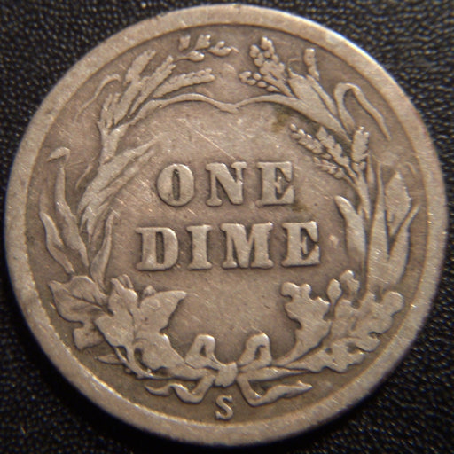 1916-S Barber Dime - Very Good