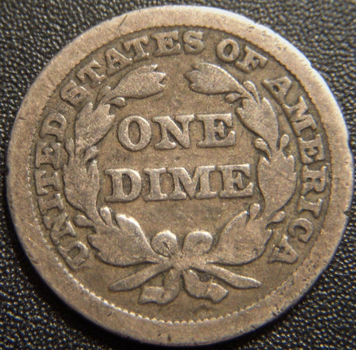 1848 Seated Dime - Very Good