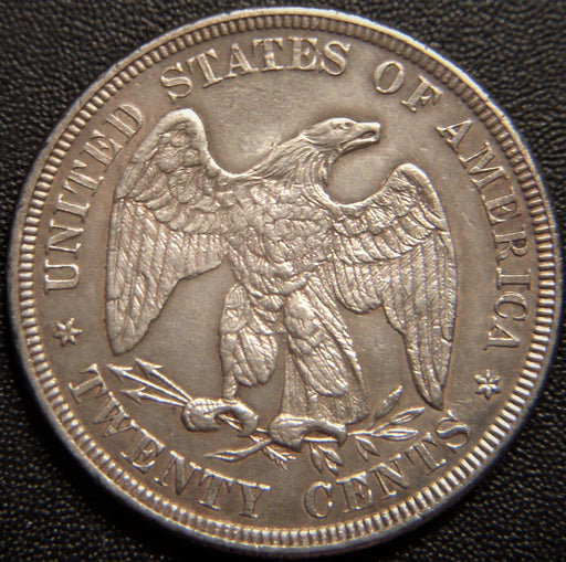 1876 Twenty Cent Piece - Unc Details