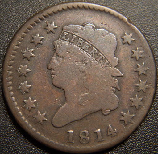1814 Large Cent - Crosset 4 Fine