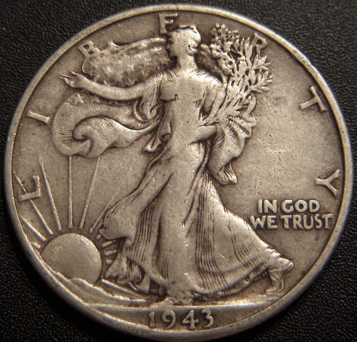 1943-D Walking Half Dollar - Fine