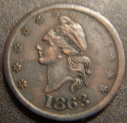 1863 I.O.U. One Cent Civil War Token