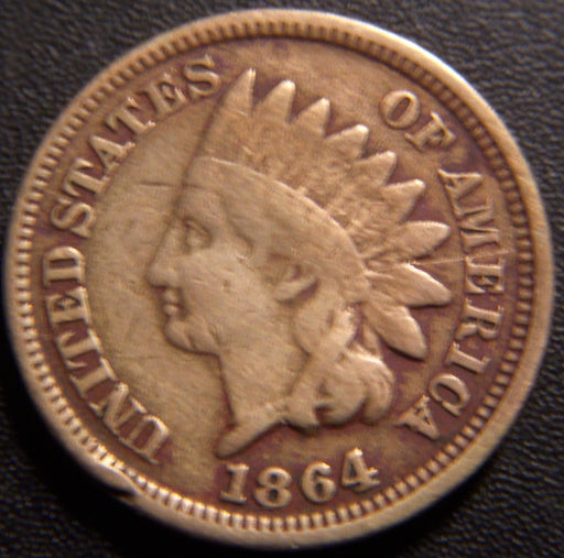 1864 Indian Head Cent - Copper Nickel Good