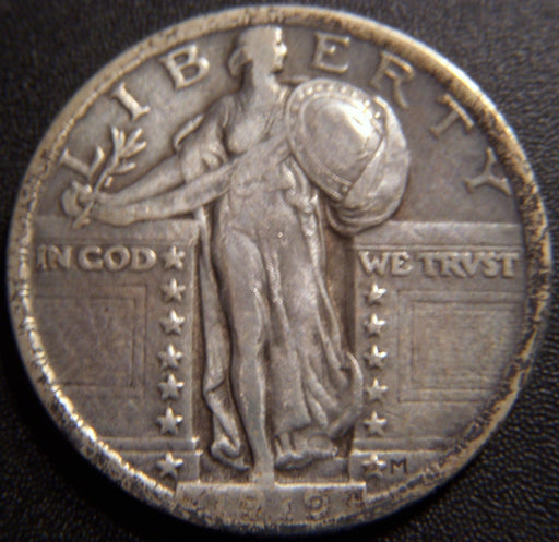 1919 Standing Quarter - Very Fine