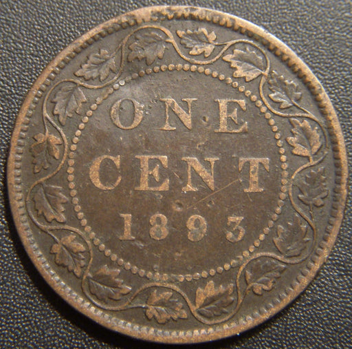 1893 Canadian Large Cent - Very Good
