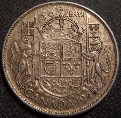 1945 Canadian Half Dollar - Very Fine