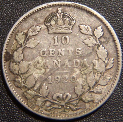 1920 Canadian Ten Cent - Very Good