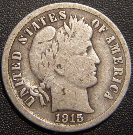 1915-S Barber Dime - Very Good
