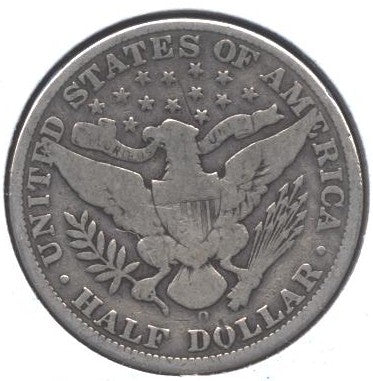 1908-O Barber Half Dollar - Good