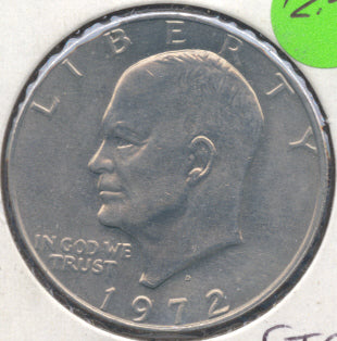 1972-D Eisenhower Dollar - AU/Unc.