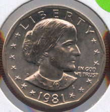 1981-D Susan B. Anthony Dollar - Uncirculated