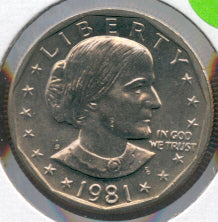 1981-S Susan B. Anthony Dollar - Uncirculated