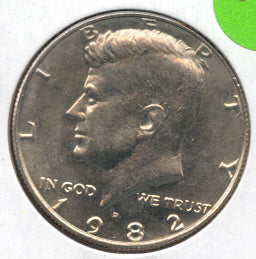 1982-D Kennedy Half Dollar - AU/Uncirculated