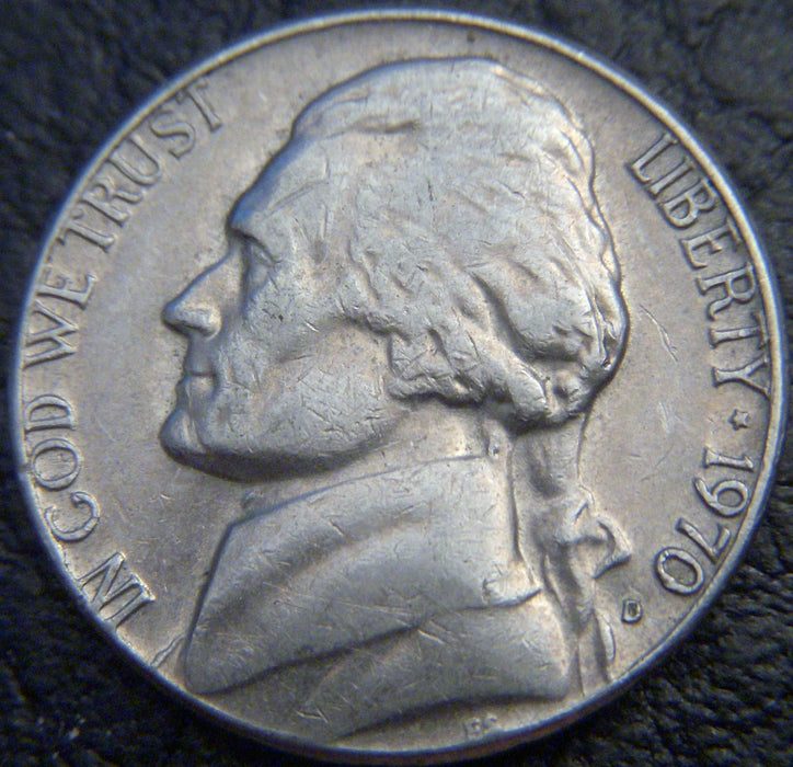 1970-D Jefferson Nickel - VF to AU