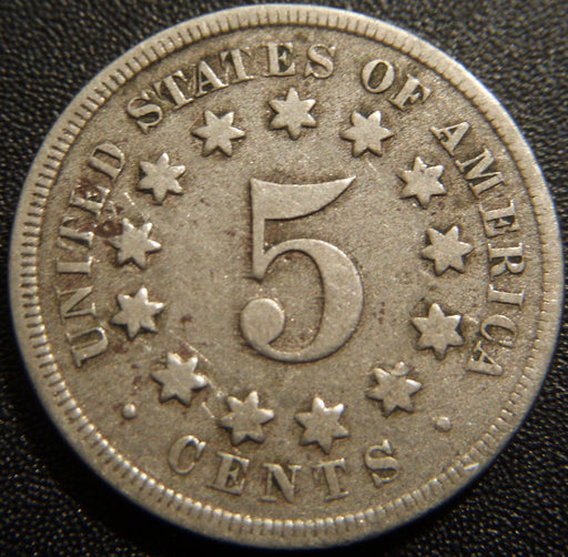 1868 Shield Nickel - Very Good