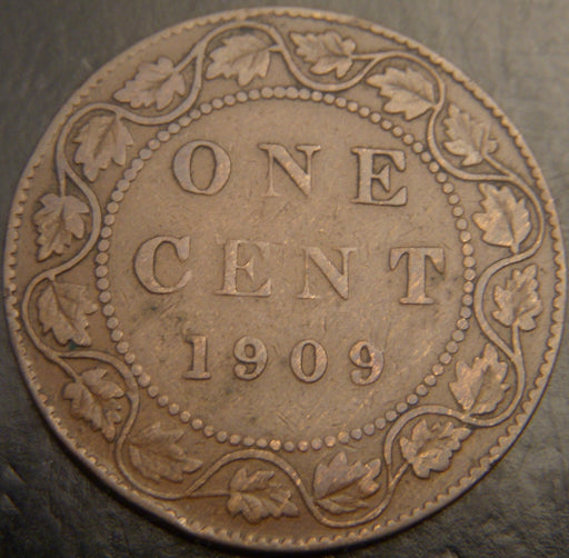 1909 Canadian Large Cent - VG/F
