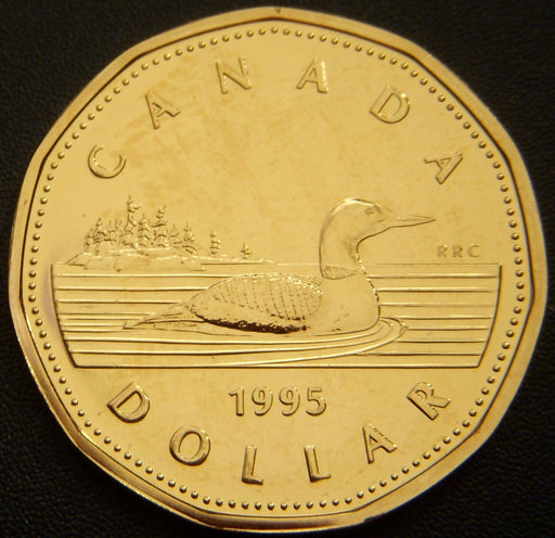 1995 Canadian $1 - AU/Unc