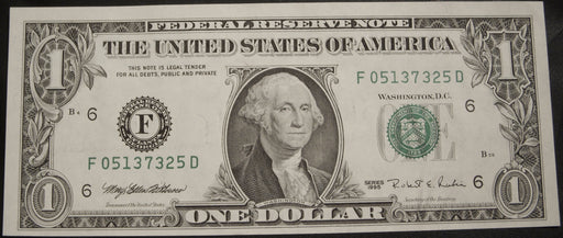 1995 (F) $1 Federal Reserve Note - Uncirculated