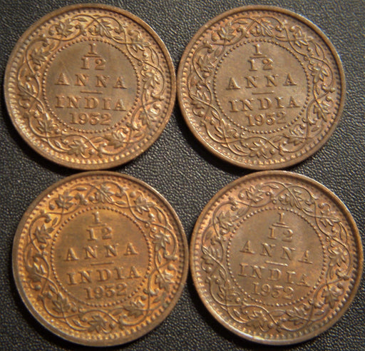 1932 1/12 Anna - India