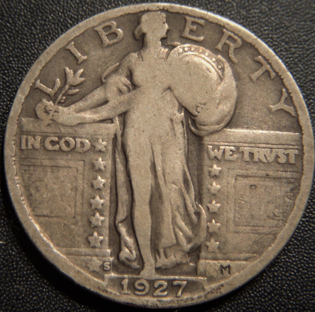 1927-S Standing Quarter - Very Good