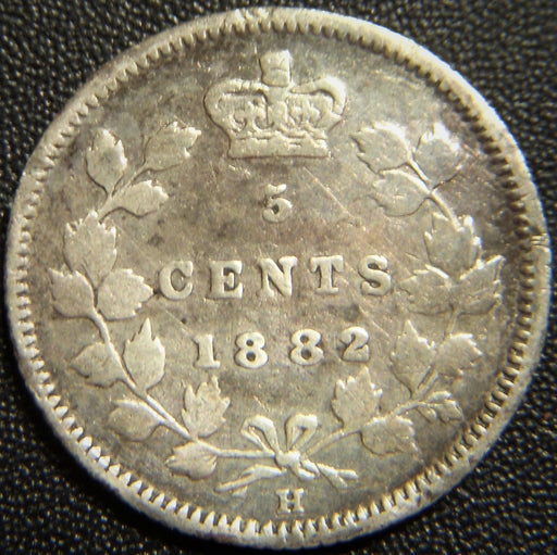 1882H Canadian Five Cent - Very Fine