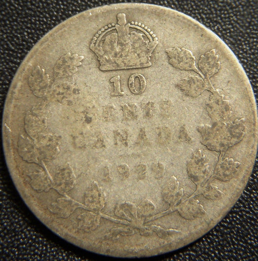 1929 Canadian Ten Cent - Very Good