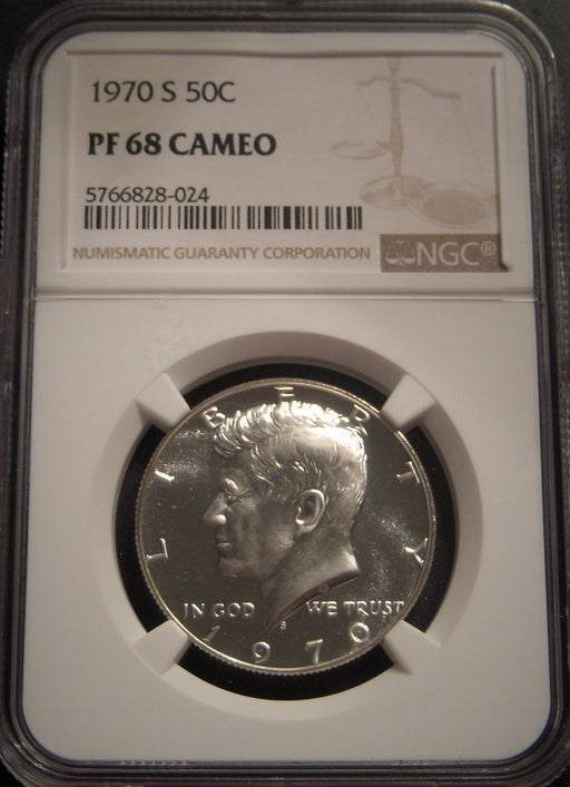 1970-S Kennedy Half Dollar - NGC PF68 Cameo