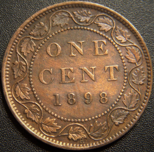1898H Canadian Large Cent - Very Fine