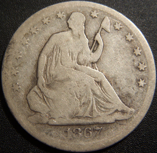 1867-S Seated Half Dollar - Good