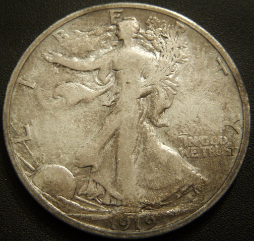 1919-S Walking Half Dollar - Fine 15+