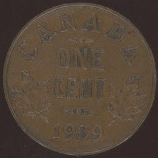 1929 Canadian Cent - VG / Fine