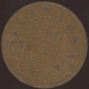 1934 Canadian Cent - VG / Fine