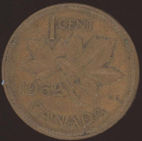 1952 Canadian Cent - VG/Fine