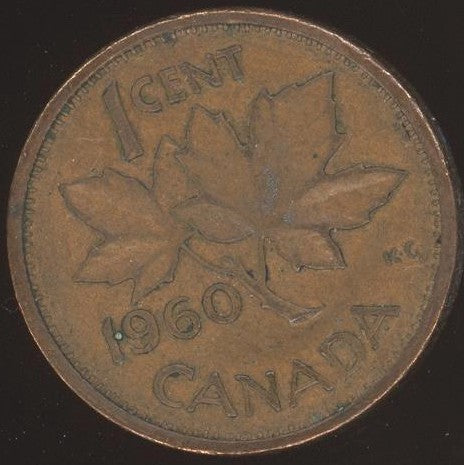 1960 Canadian Cent - VG/Fine