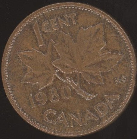 1980 Canadian Cent - VF or Better
