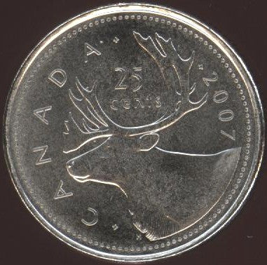 2007L Canadian Quarter - Unc.