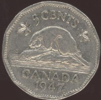1947 Canadian 5C - Maple Leaf Fine/EF