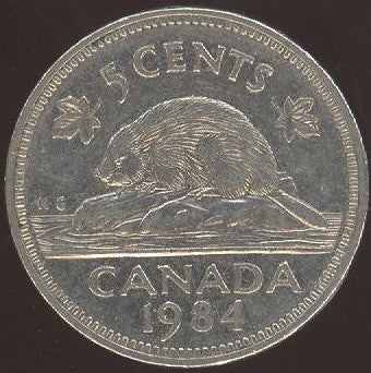 1984 Canadian Nickel - VF to AU