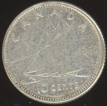 1960 Canadian Ten Cent -  VG/Fine +