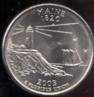 2003-D Maine Quarter - Unc.