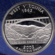 2005-S West Virginia Quarter - Clad Proof