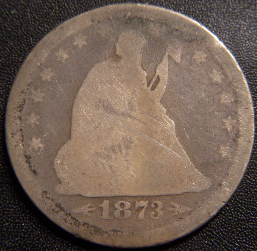 1873 Seated Quarter - Arrows Goodish