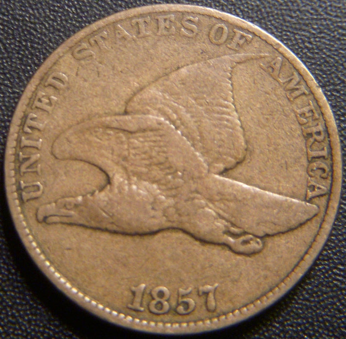 1857 Flying Eagle Cent - Fine