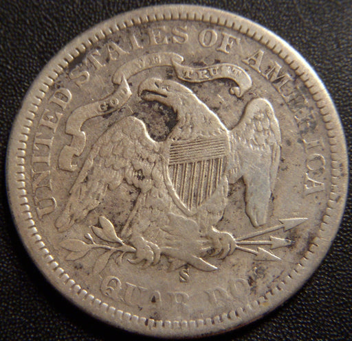 1875-S Seated Quarter - Very Fine