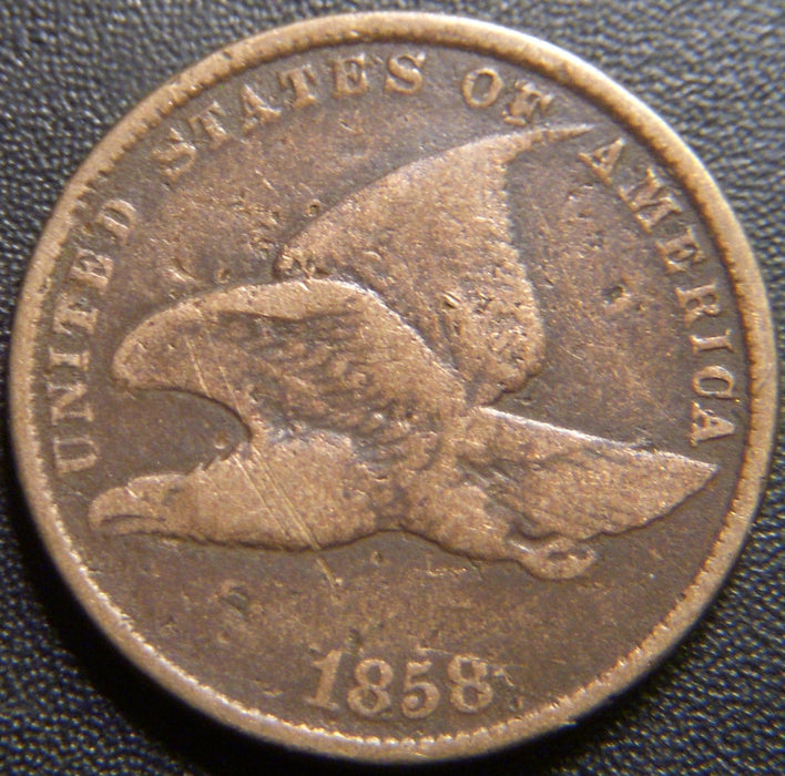 1858 Flying Eagle Cent - Small Letter Very Good