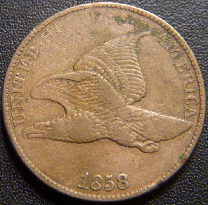 1858 Flying Eagle Cent - Large Letter Very Fine