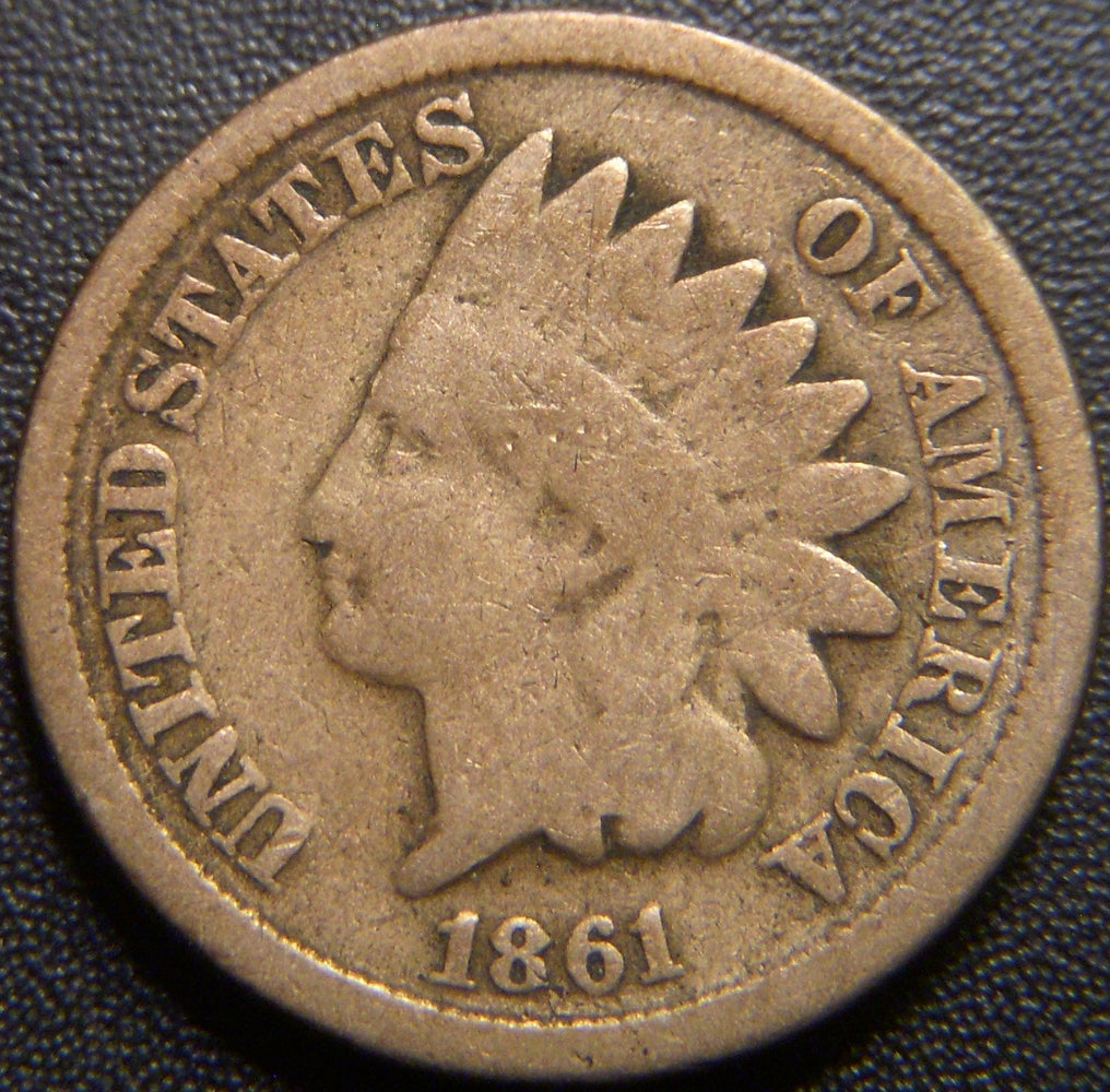1861 Indian Head Cent - Good