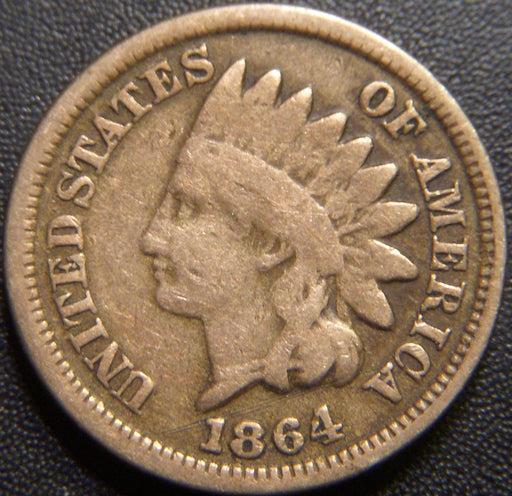 1864 Indian Head Cent - Copper Nickel Good
