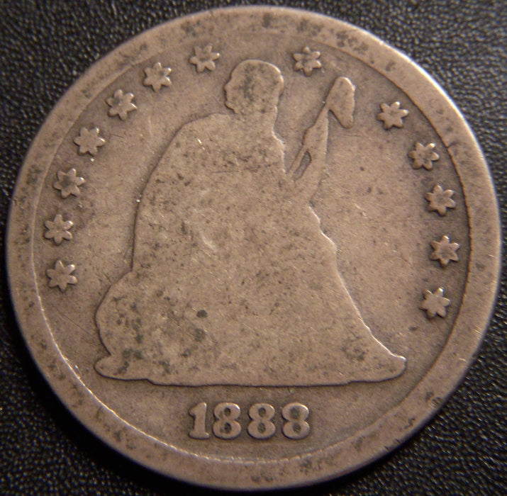 1888-S Seated Quarter - Good